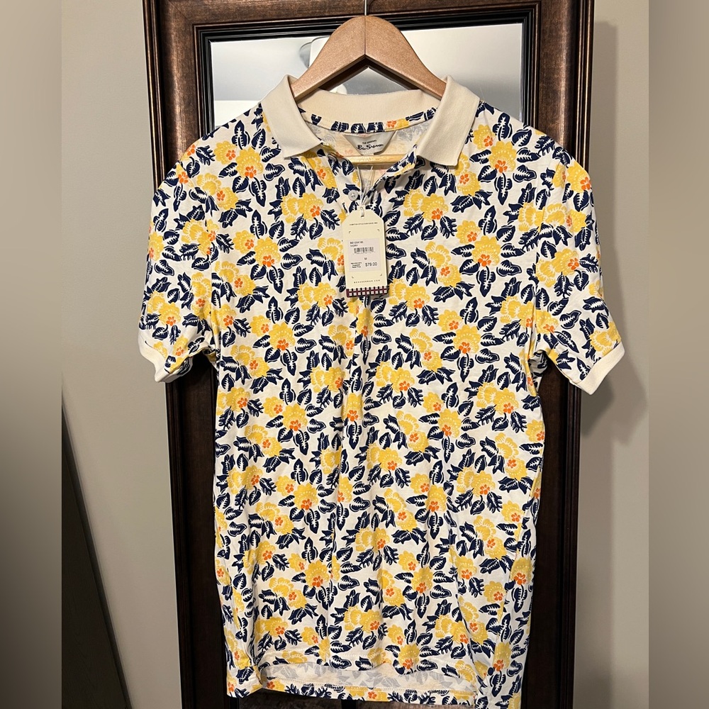 NWT Ben Sherman Hawaiian polo men’s size M